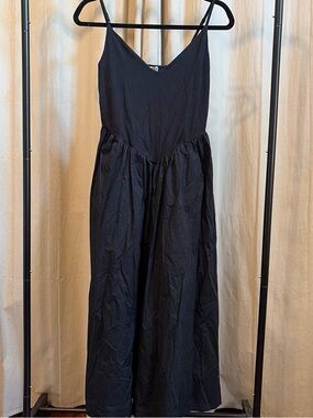Abercrombie & Fitch Black Spaghetti-Strap Maxi Dress